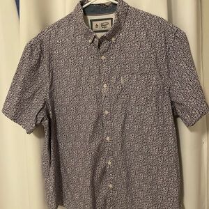 Nordstrom Original Penguin Black & Purple Casual Button Down XXL Great Condition